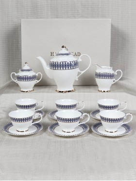 Porcelain 15 Pcs Tea Set With Gift Box